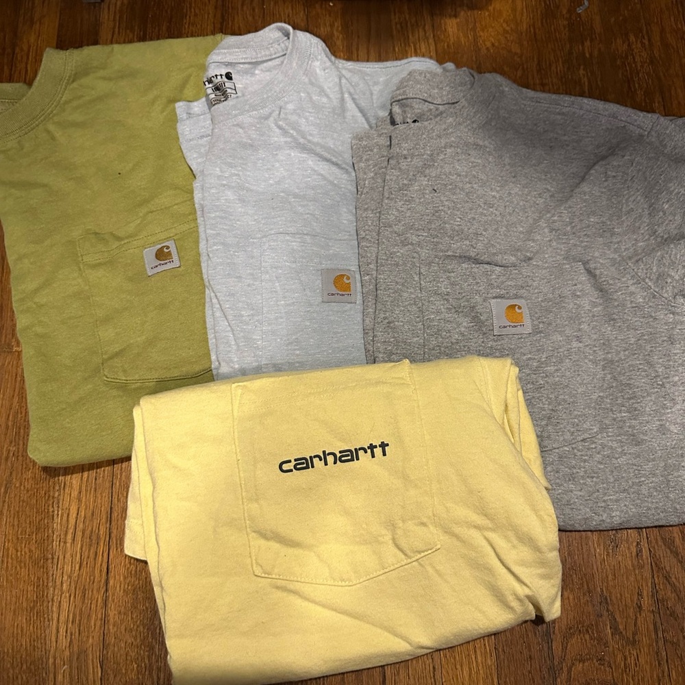 Carhartt Short Sleeve Tees Green and Gray